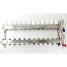 Коллектор для радиаторов 12 контуров в сборе распределительный 1"x3/4" VIEIR