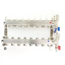 Коллектор для радиаторов 8 контуров в сборе распеределительный 1"x3/4" VIEIR