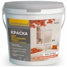 Краска акриловая для внутренних работ белая ( 3кг) ТМ "Professional"