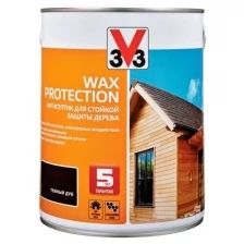 Алкидный антисептик для дерева с добавлением воска WAX PROTECTION полуглянец Сосна 9л.