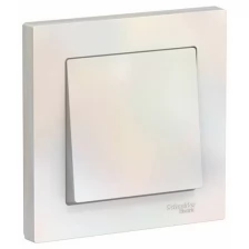 Schneider Electric Выключатель 1-кл. СП AtlasDesign 10А IP20 (сх. 1) 10AX в сборе жемчуж. SchE ATN000412